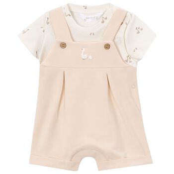 Beige & Ivory Baby Romper