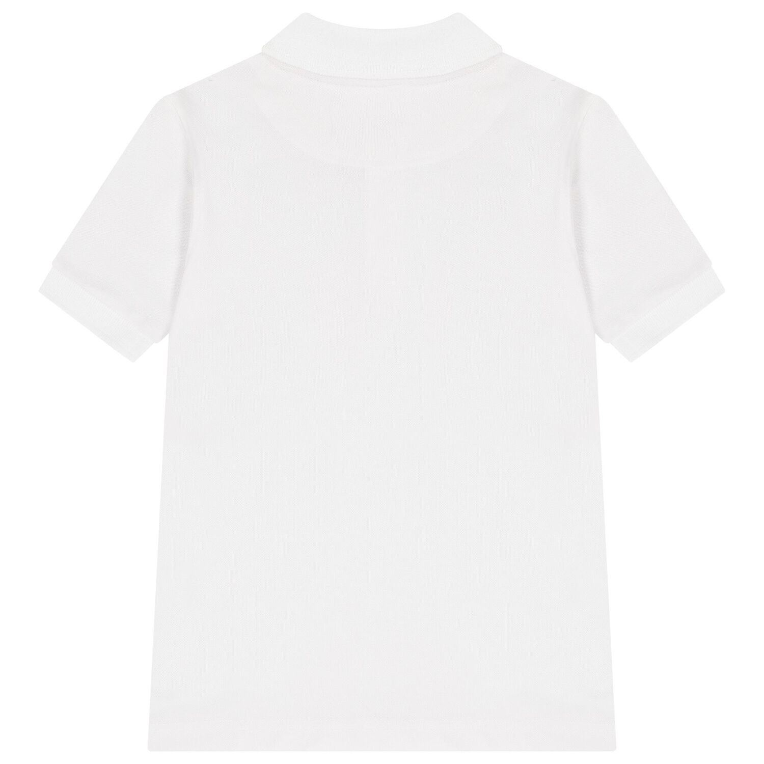 Boys White Logo Polo Shirt, 2, hi-res