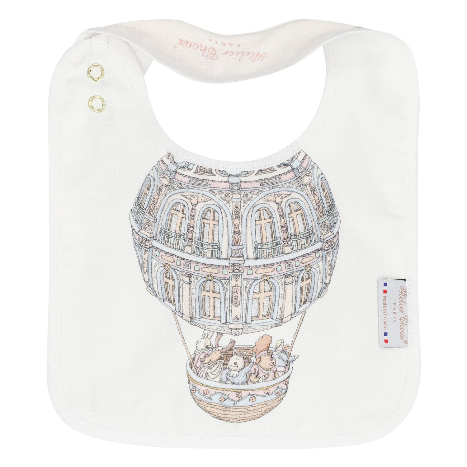 Chateau Choux Carré Swaddle & Bib Gift Set, 1, hi-res