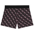 Girls Black & Pink Logo Shorts, 2, hi-res