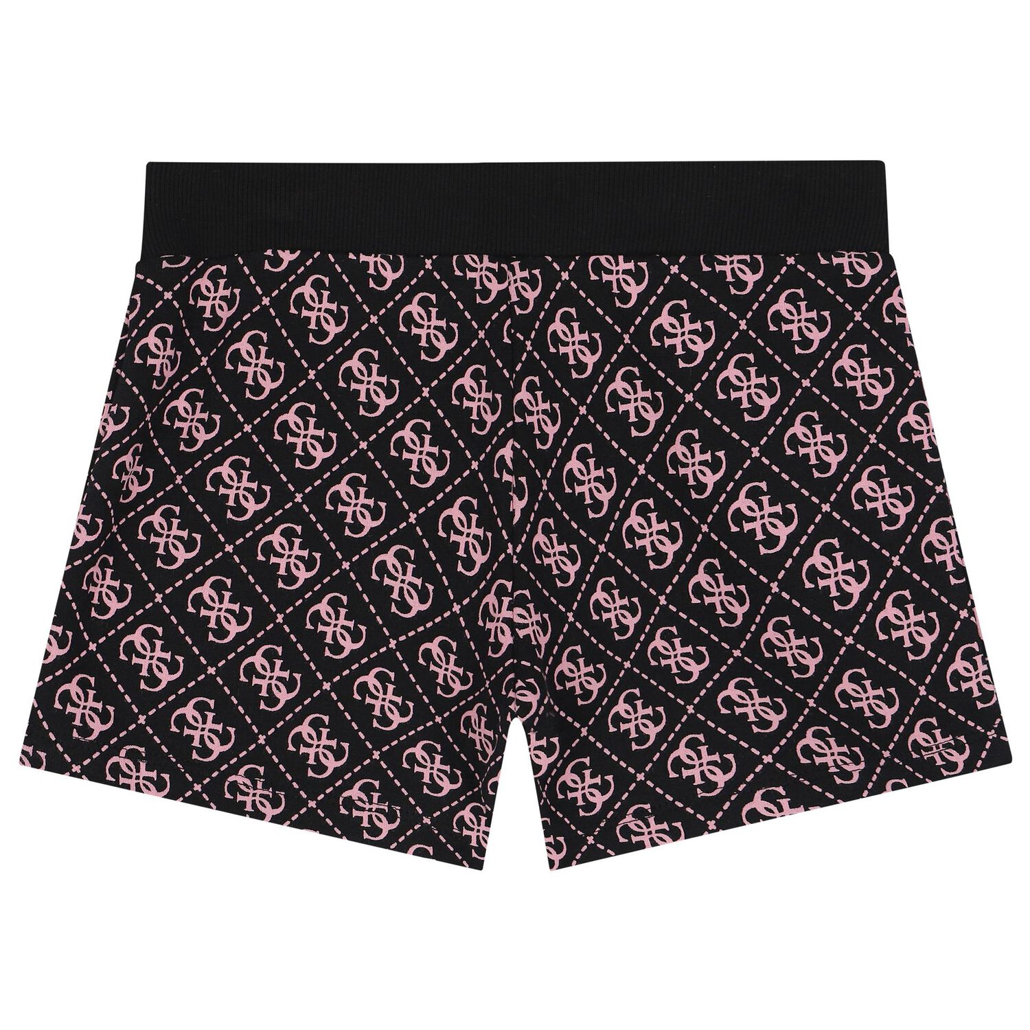 Girls Black & Pink Logo Shorts, 2, hi-res image number null