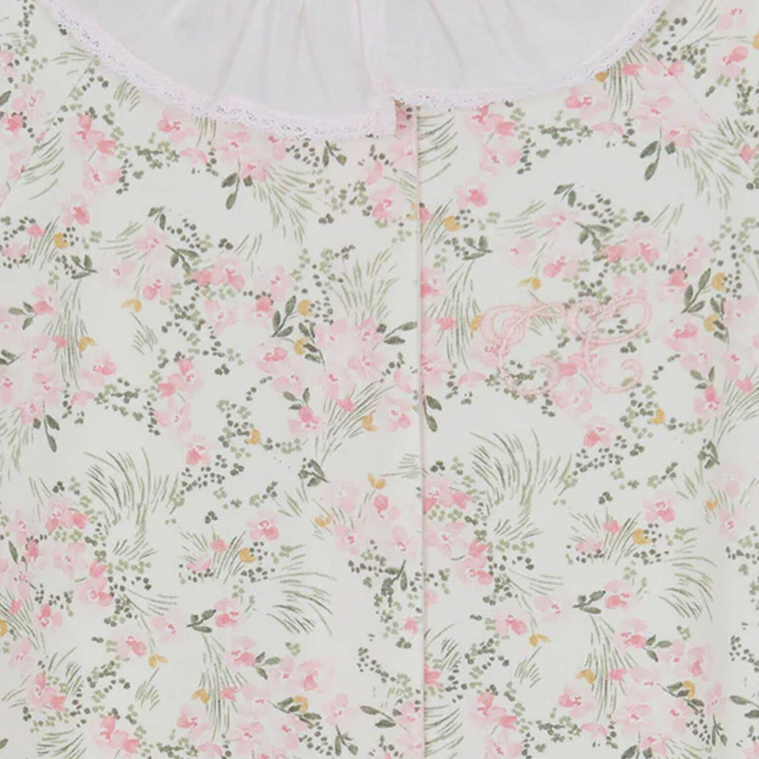 Baby Girls Pink Floral Babygrow, 1, hi-res