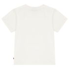 Girls Ivory Faux Fur Teddy Bear Logo T-Shirt, 1, hi-res