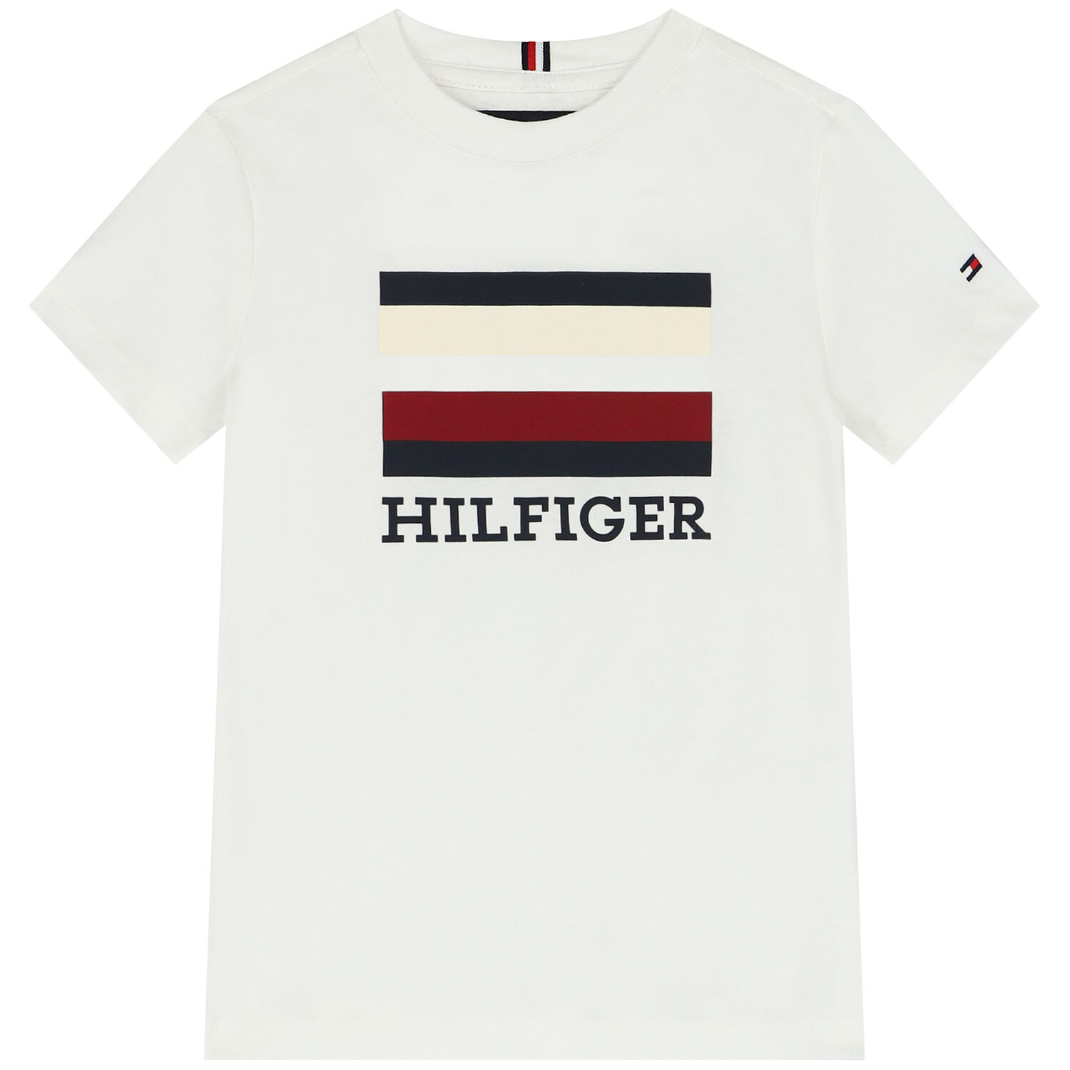 Boys White Logo T-Shirt, 1, hi-res