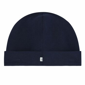 Baby Boys Navy Blue Logo Hat