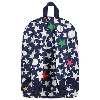 Navy Blue & White Star Backpack