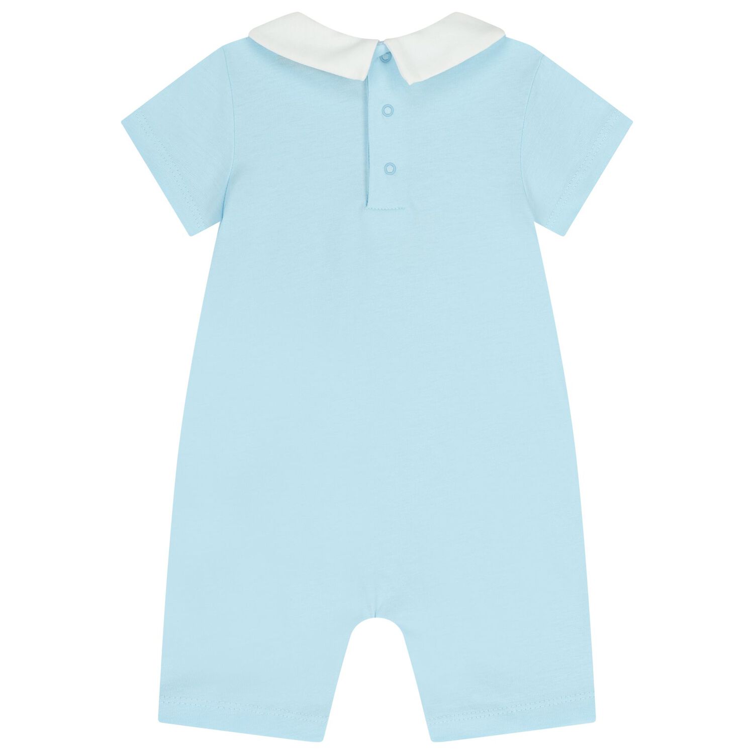 Blue Teddy Bear Logo Baby Romper, 3, hi-res