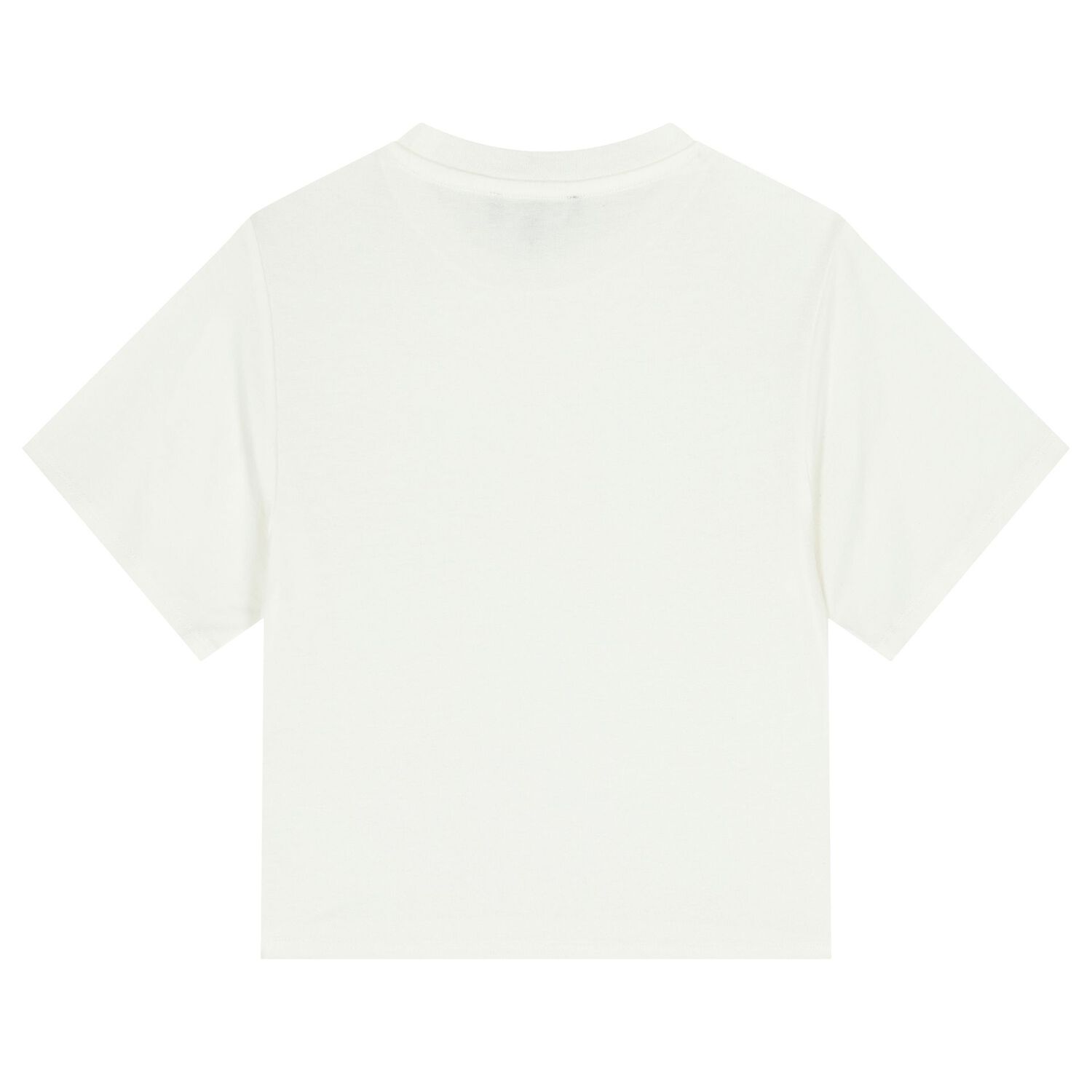 Girls White Logo T-Shirt, 1, hi-res