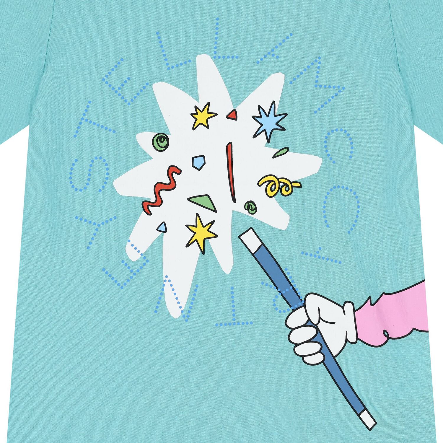 Boys Aqua Blue Magic Wand T-Shirt, 1, hi-res