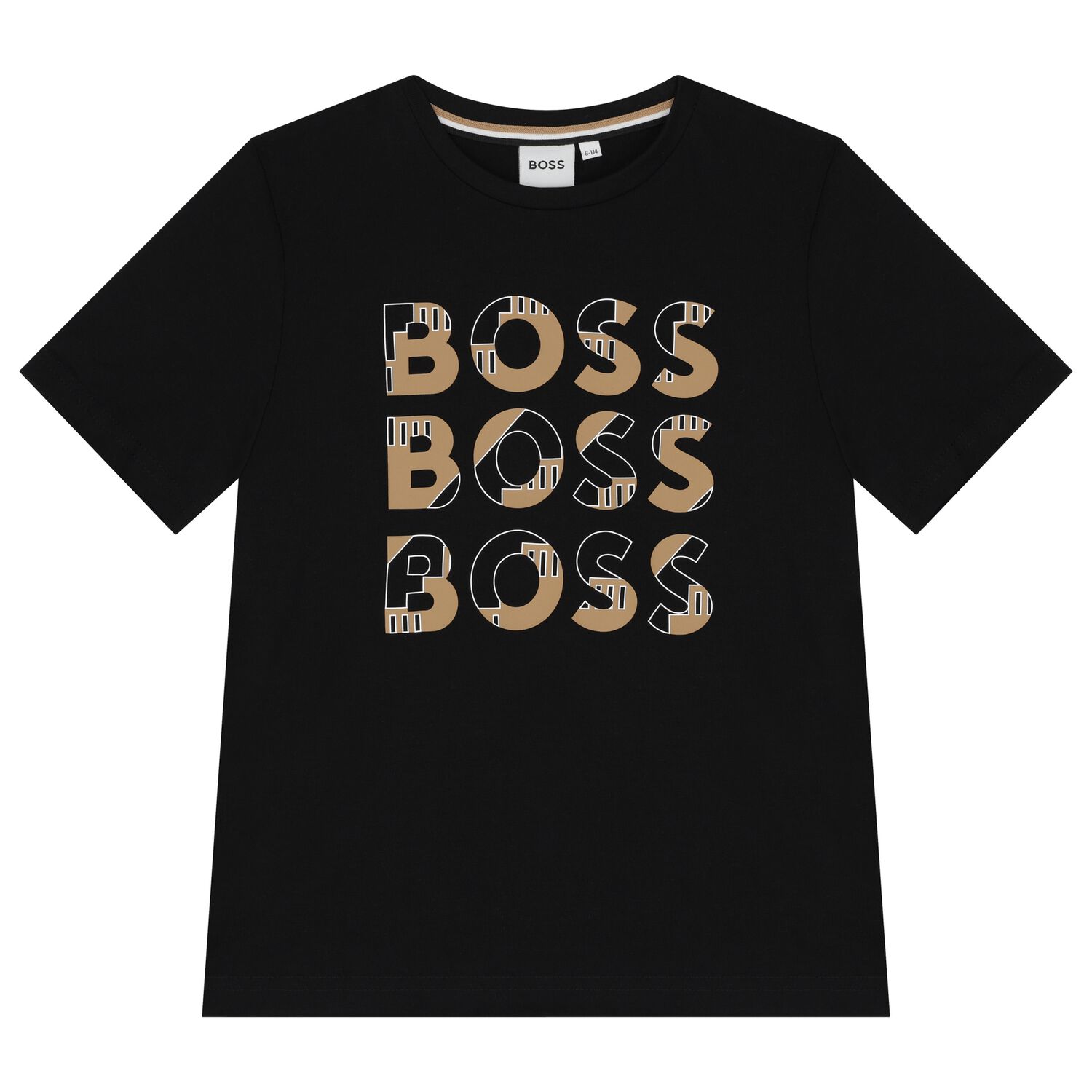 Boys Black Logo T-Shirt, 1, hi-res image number null