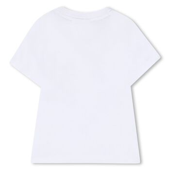 Younger Boys White Logo T-Shirt