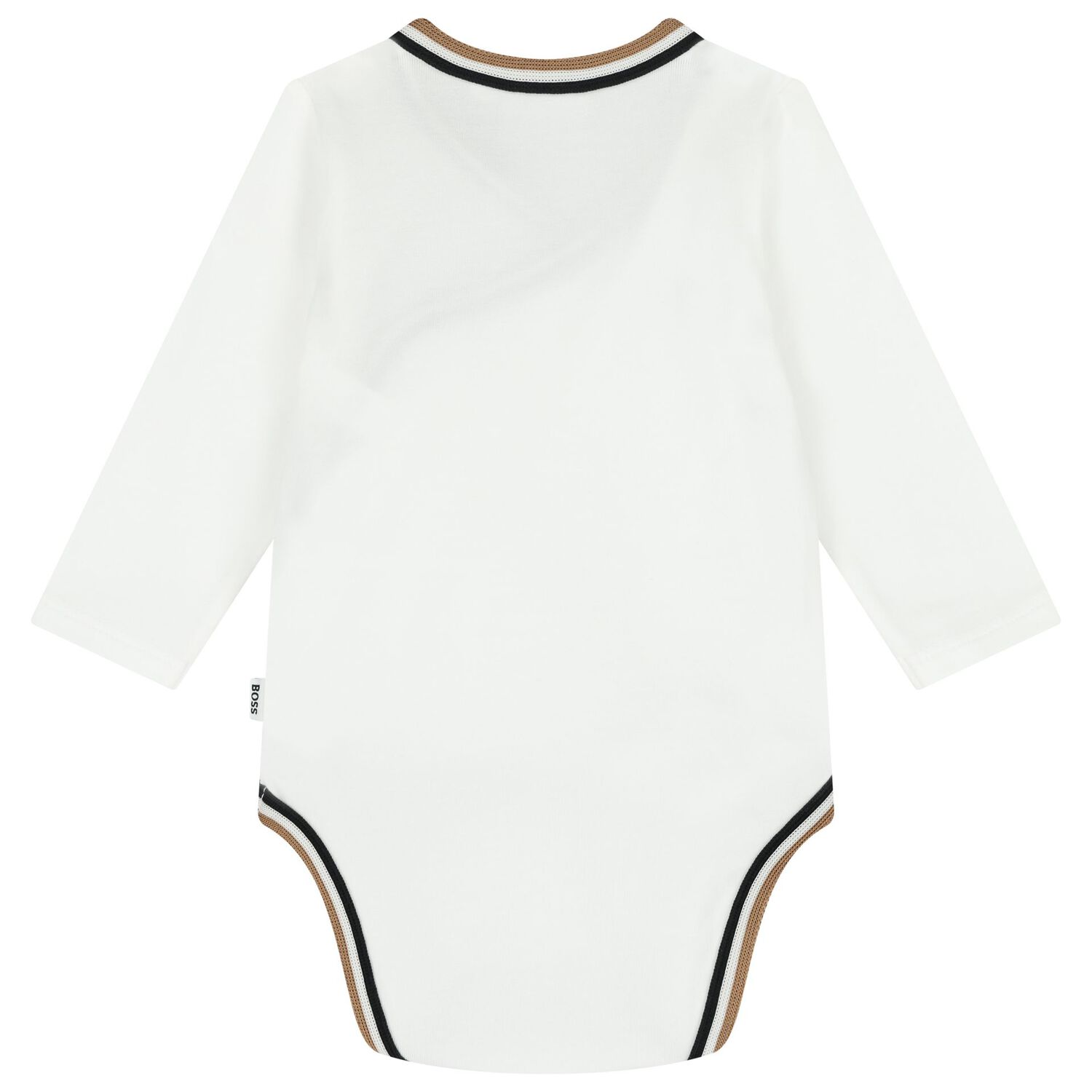 Baby Boys White Logo Babygrow Gift Set, 1, hi-res