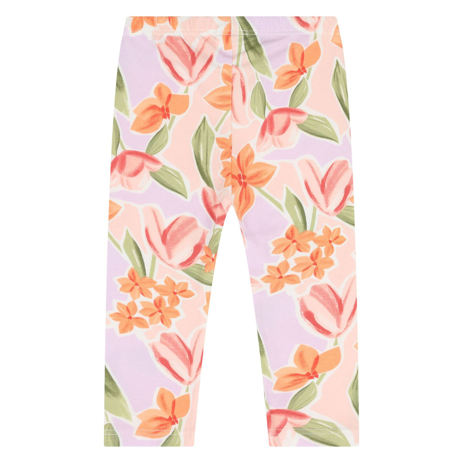 Younger Ivory & Pink Floral Leggings Set, 1, hi-res