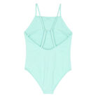 Girls Green Logo Swimsuit, 1, hi-res