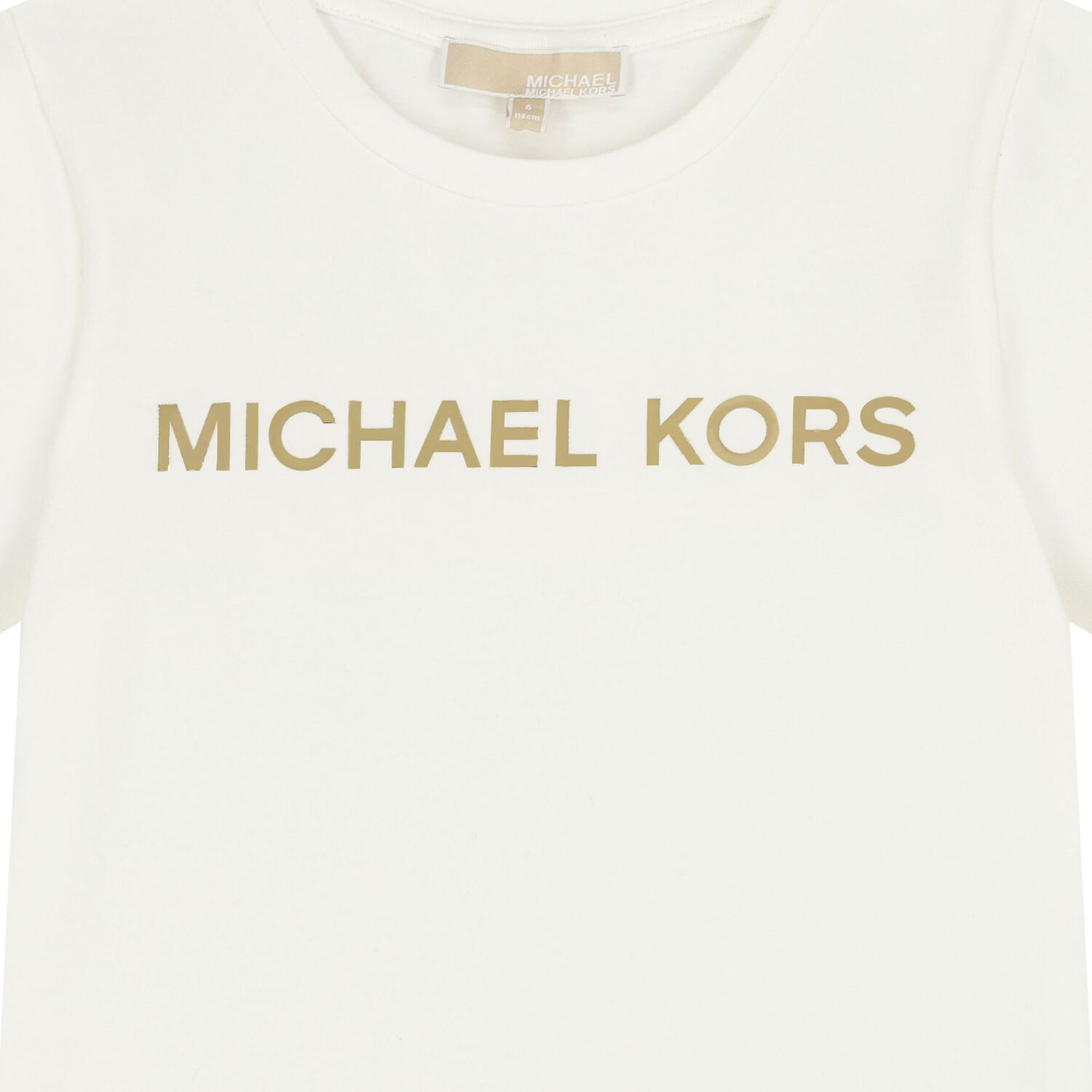 Girls White Logo T-Shirt, 1, hi-res