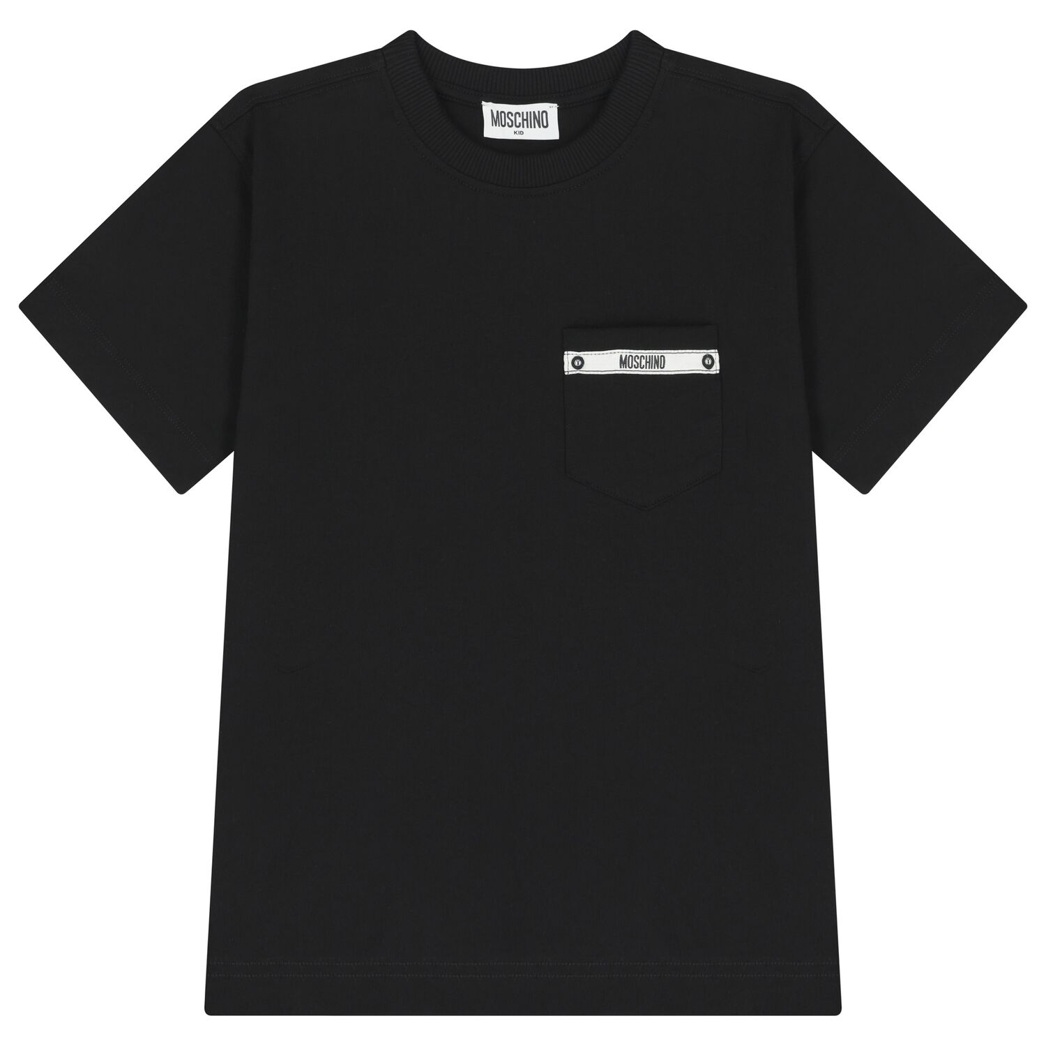 Boys Black Logo T-Shirt, 2, hi-res