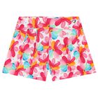 Girls Multi-Coloured Floral Shorts, 2, hi-res