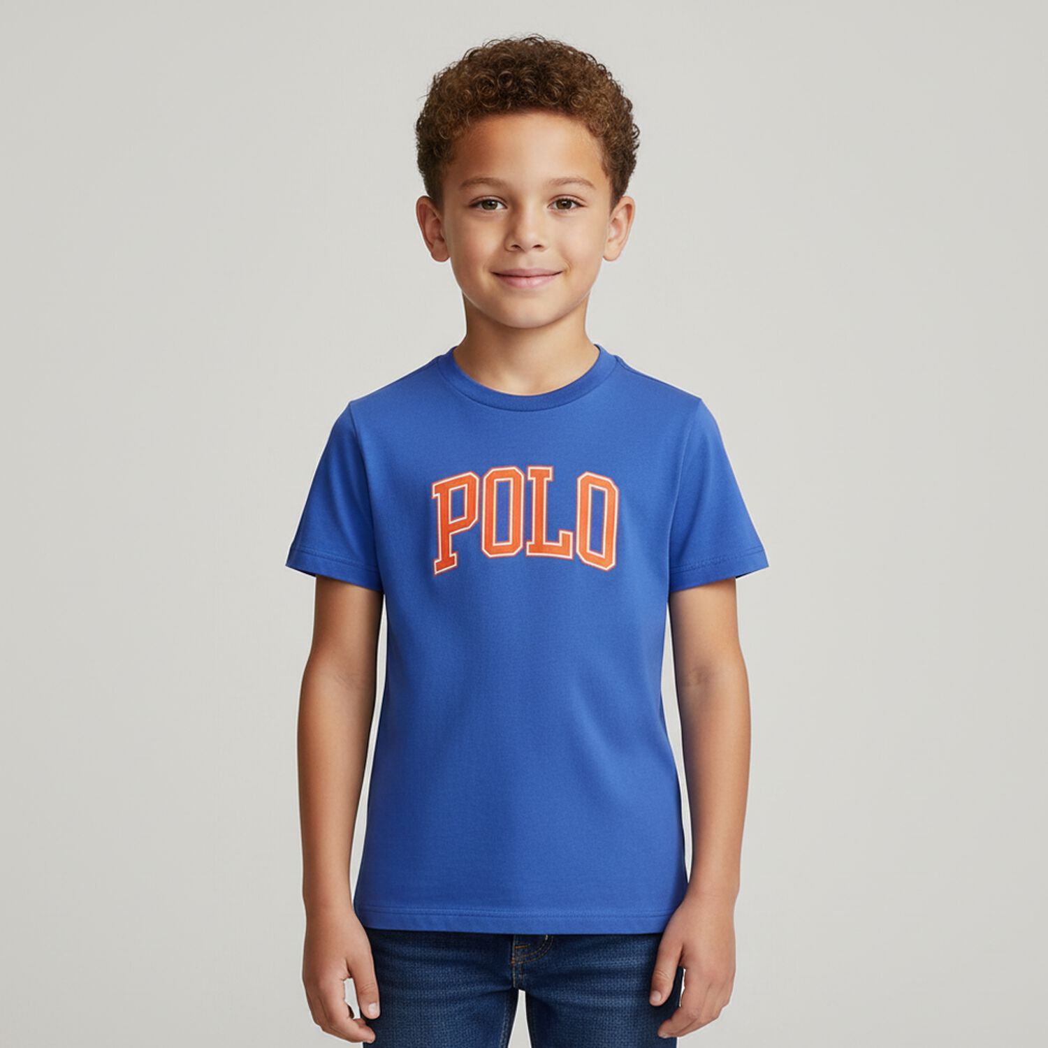 Boys Blue Logo T-Shirt, 1, hi-res