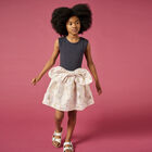 Girls Navy & Gold Dress, 1, hi-res