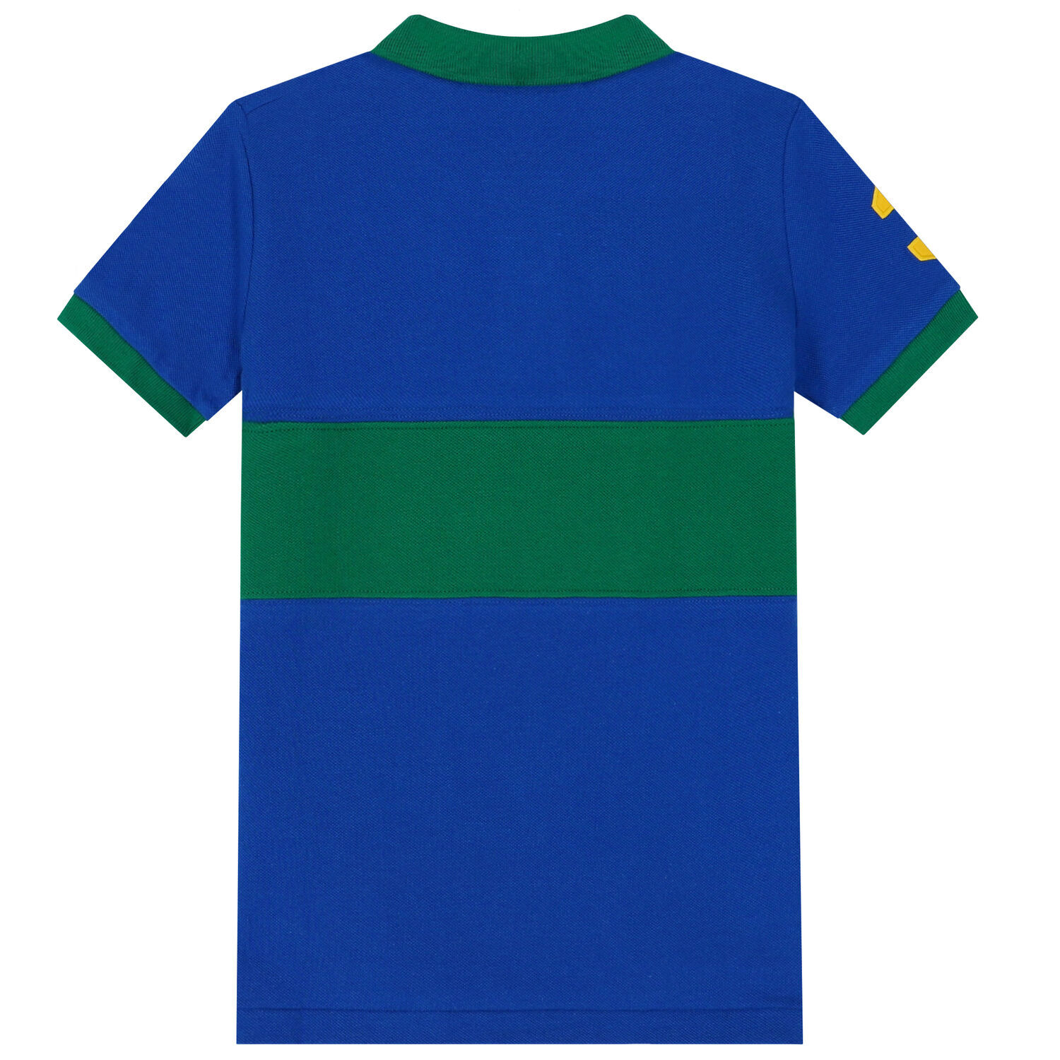 Boys Blue & Green Logo Polo Shirt, 1, hi-res