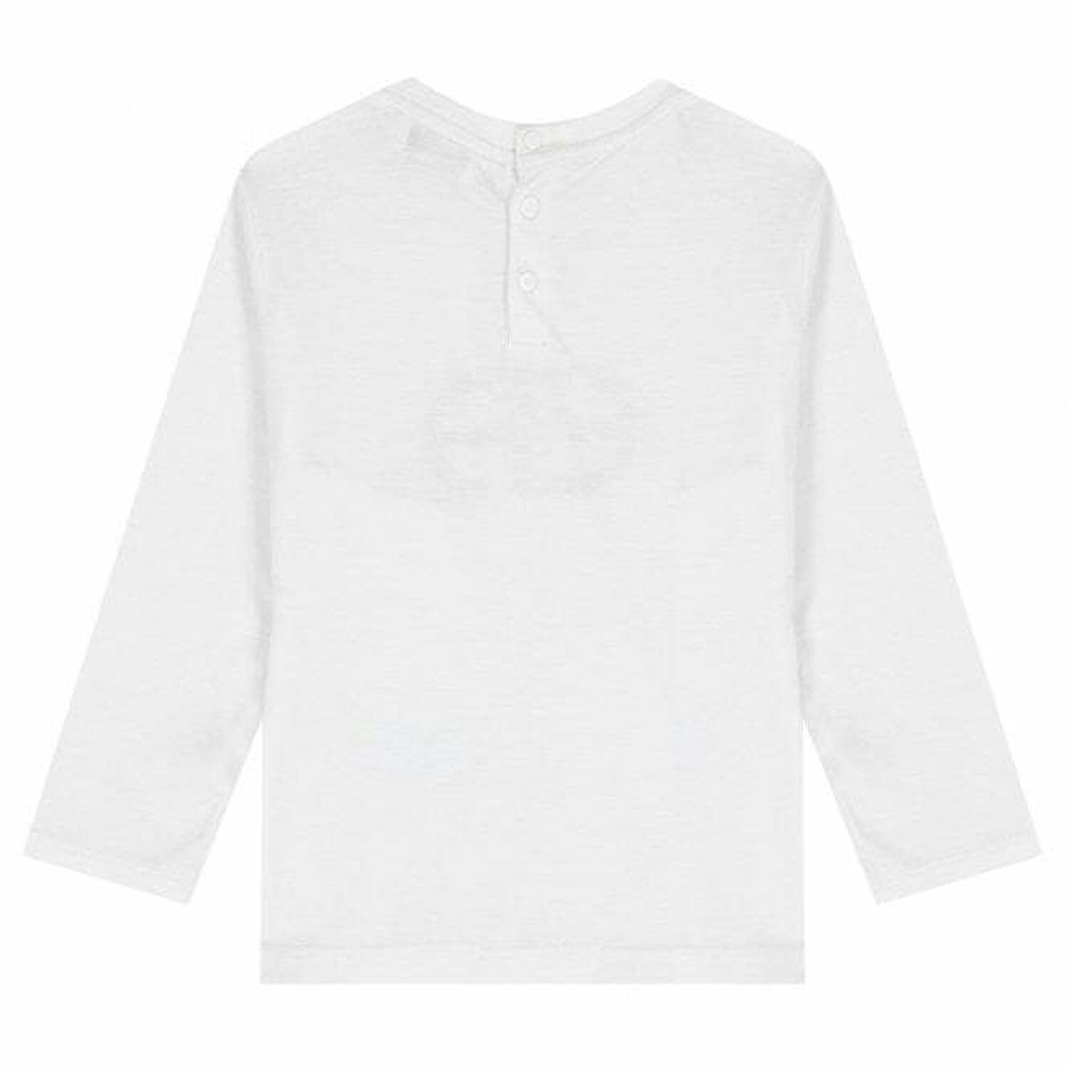 Younger Boys White Logo Top, 1, hi-res image number null
