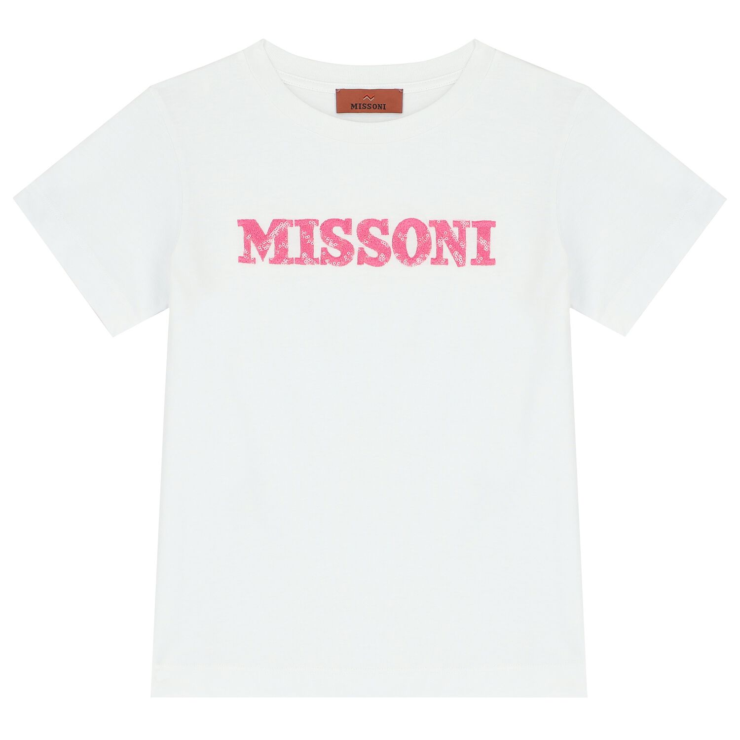 Girls White Logo T-Shirt, 1, hi-res