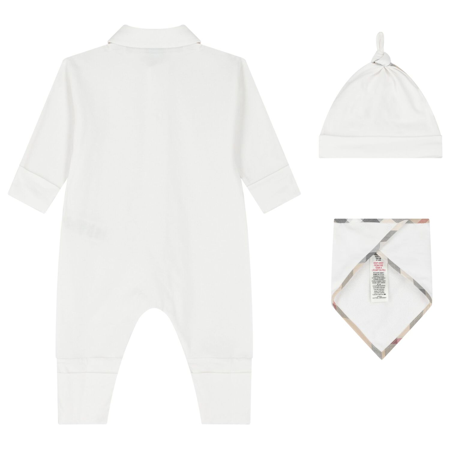 White Romper Baby Gift Set, 3, hi-res image number null