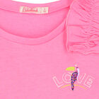 Girls Pink Ruffled Top, 1, hi-res