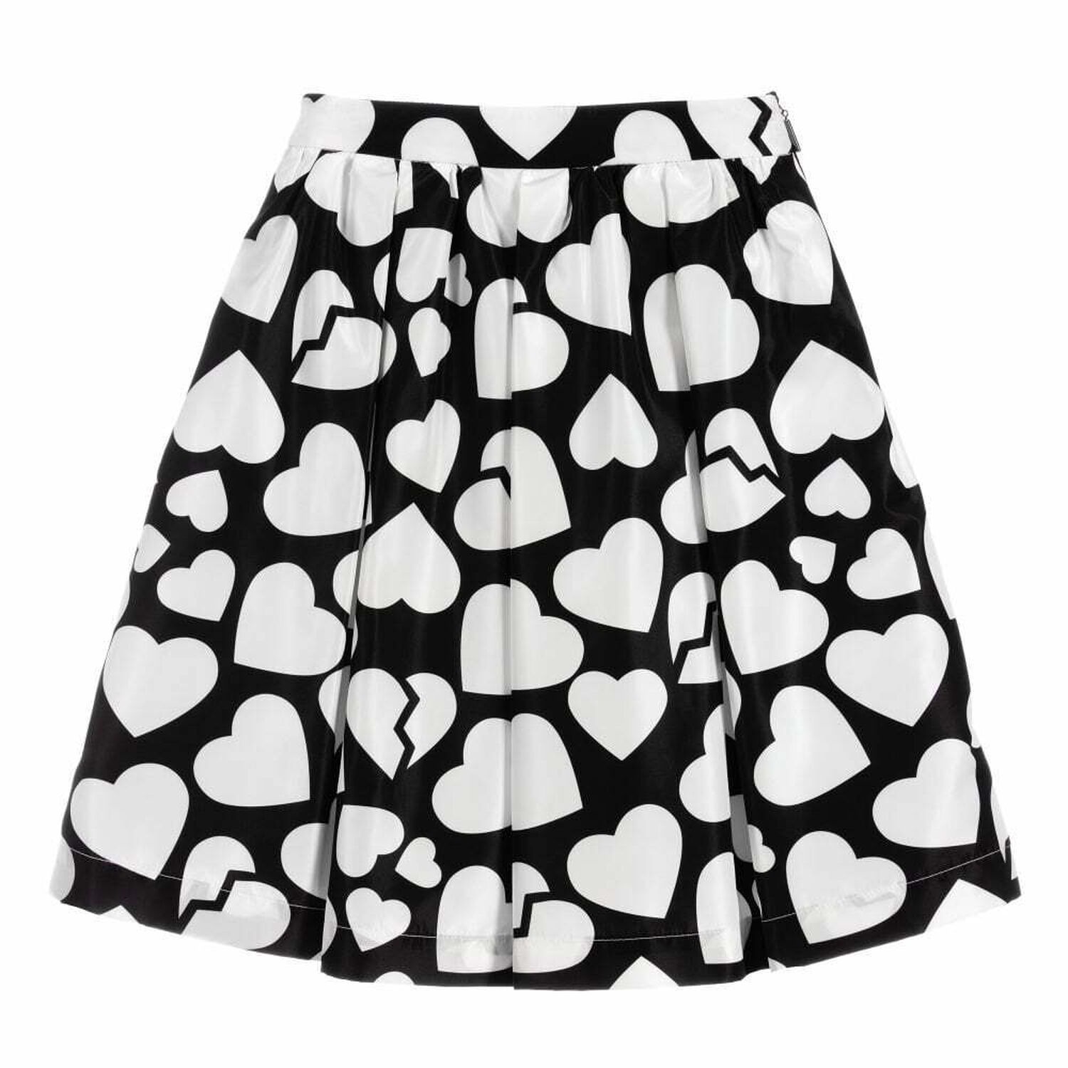 Girls Black & White Printed Skirt, 1, hi-res