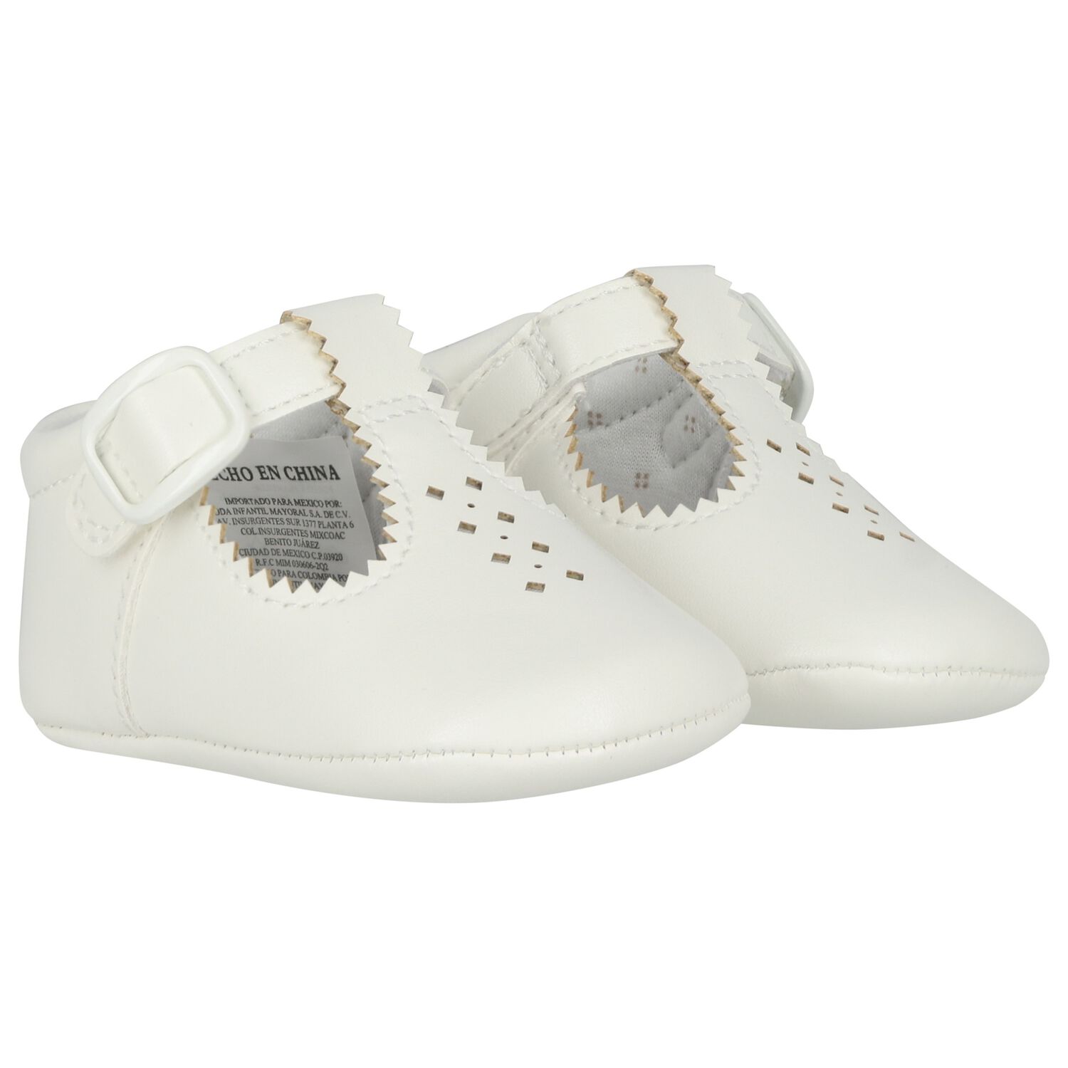 Ivory Leather Pre Walker Shoes, 2, hi-res