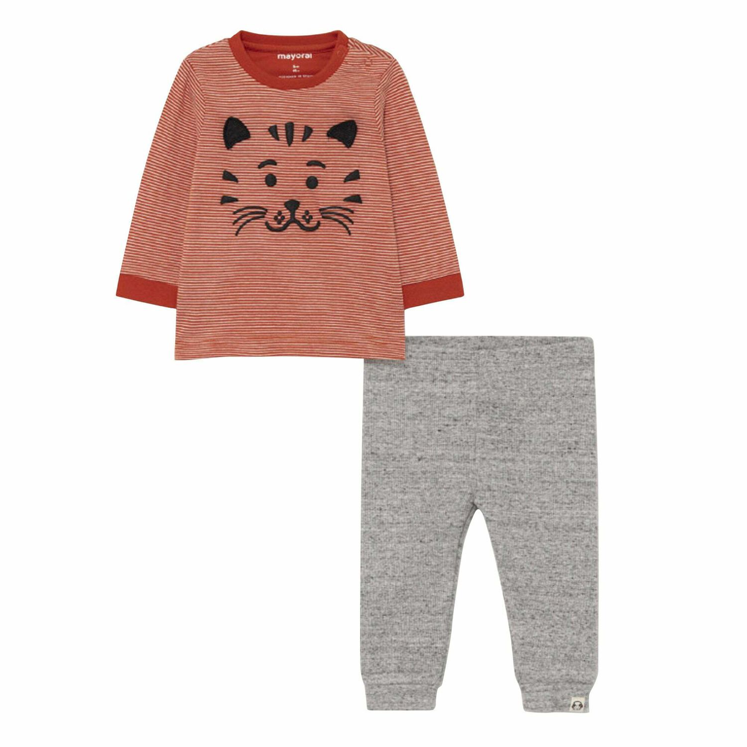 Younger Boys Orange & Grey Trouser Set, 1, hi-res image number null