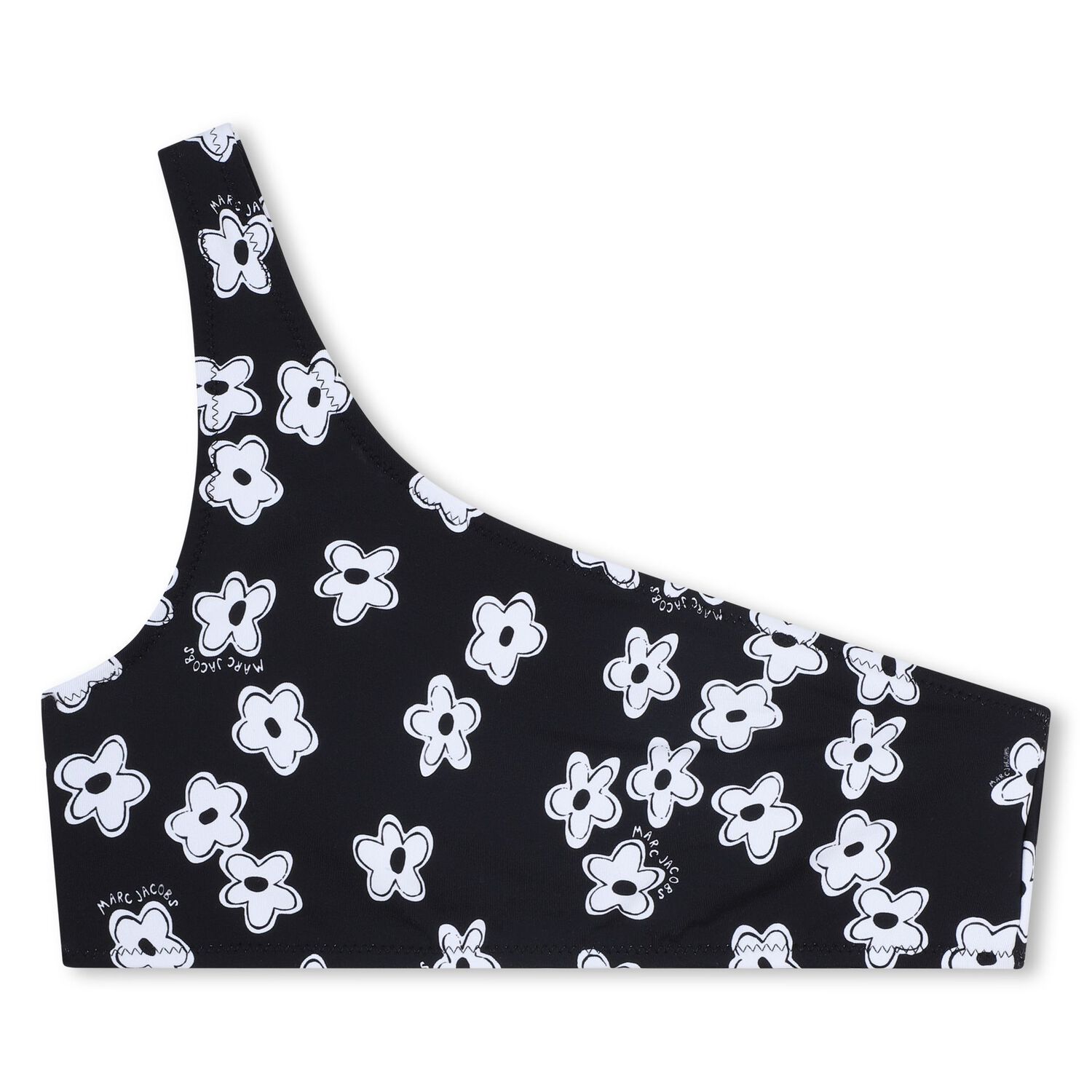 Girls Black Flower Bikini, 1, hi-res