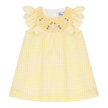 Baby Girls Yellow & White Floral Dress