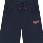 Girls Navy Blue Logo Joggers, 1, hi-res