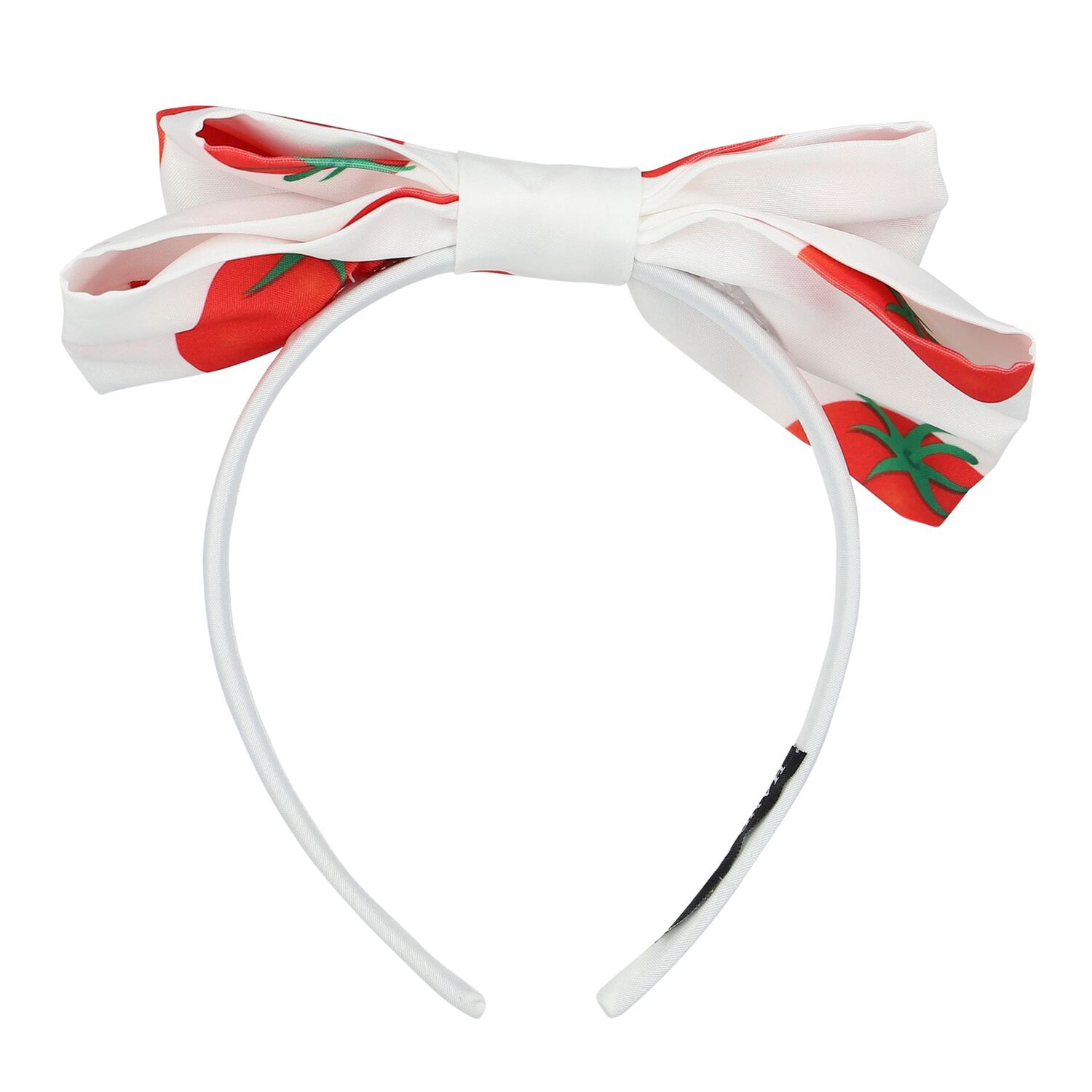 Girls White & Red Tomato Headband, 2, hi-res