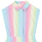 Girls Multi-Coloured Striped Playsuit, 1, hi-res