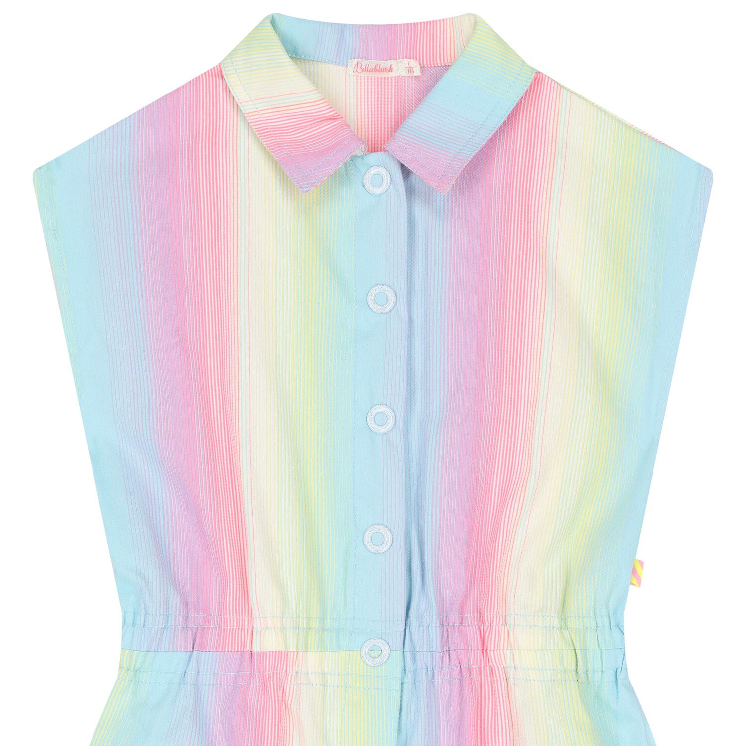 Girls Multi-Coloured Striped Playsuit, 1, hi-res image number null