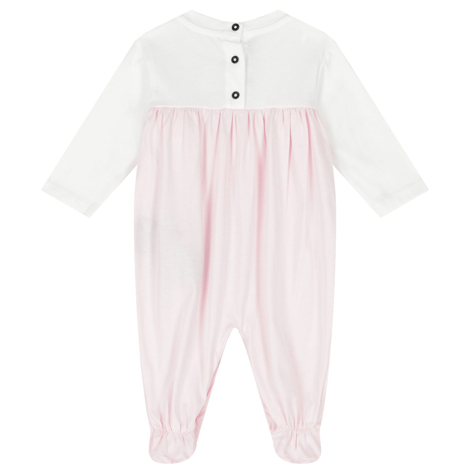 Baby Girls White & Pink Logo Babygrow Gift Set, 1, hi-res