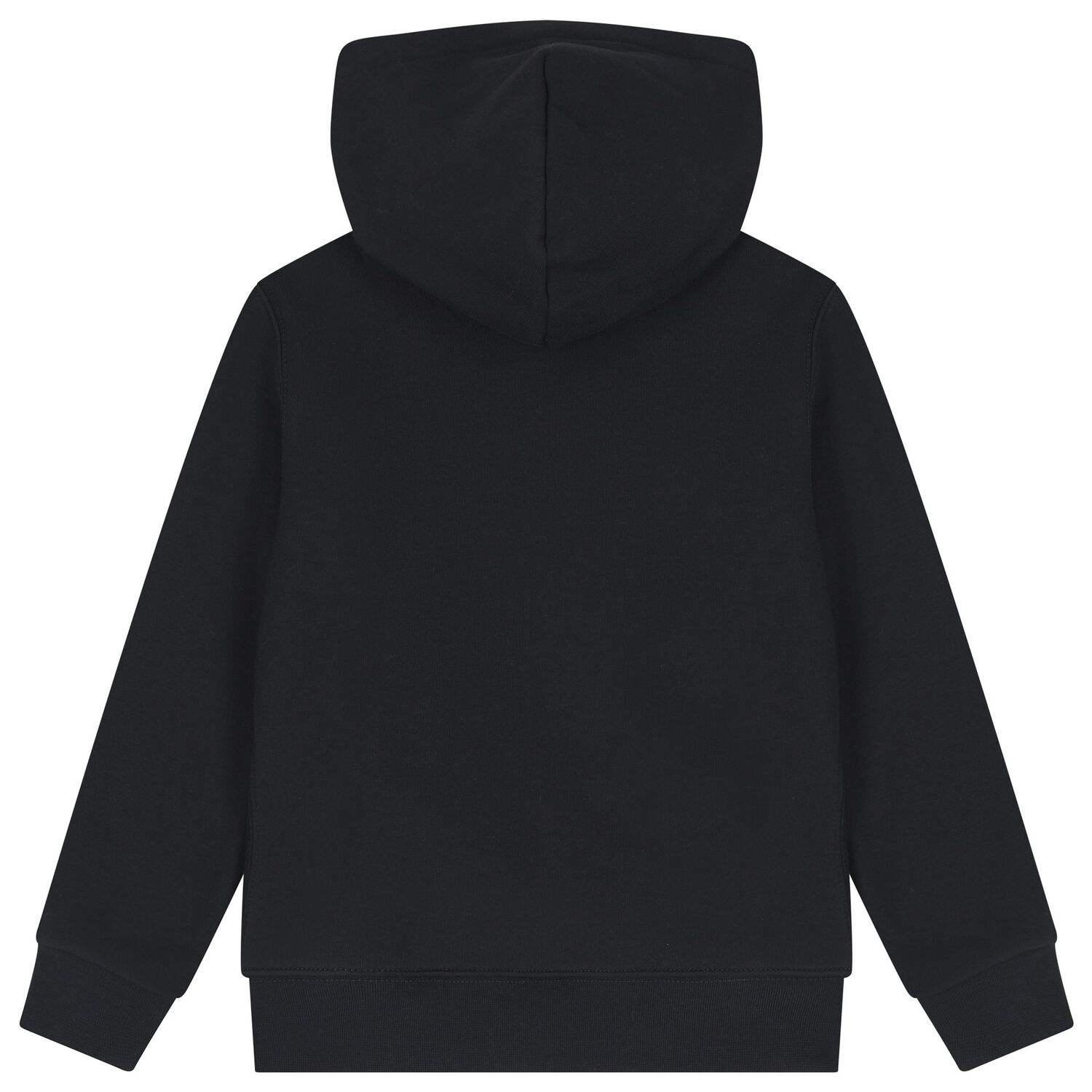 Boys Black Polo Bear Hooded Top, 1, hi-res