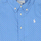 Baby Boys Blue & Ivory Logo Shorts Set, 1, hi-res