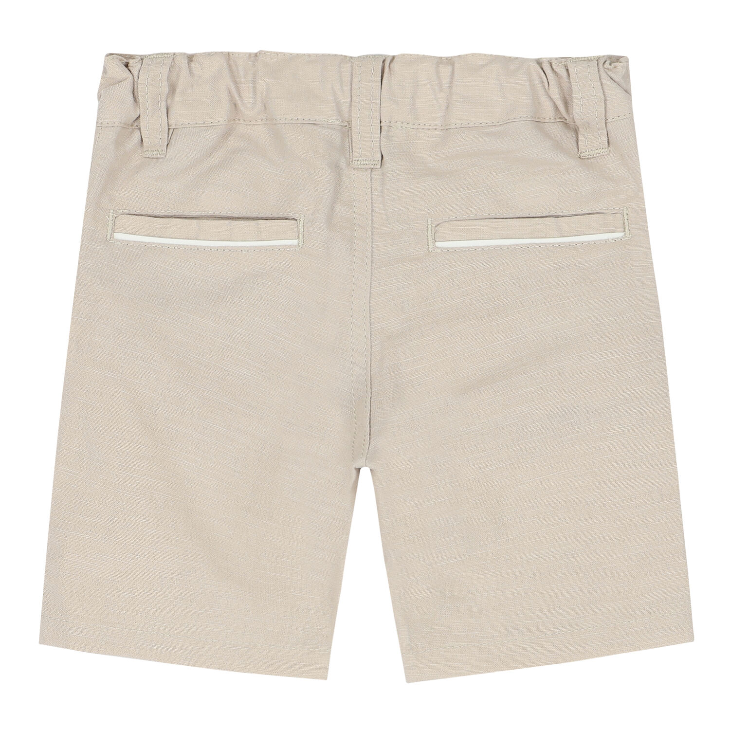 Younger Boys Beige Logo Shorts, 1, hi-res