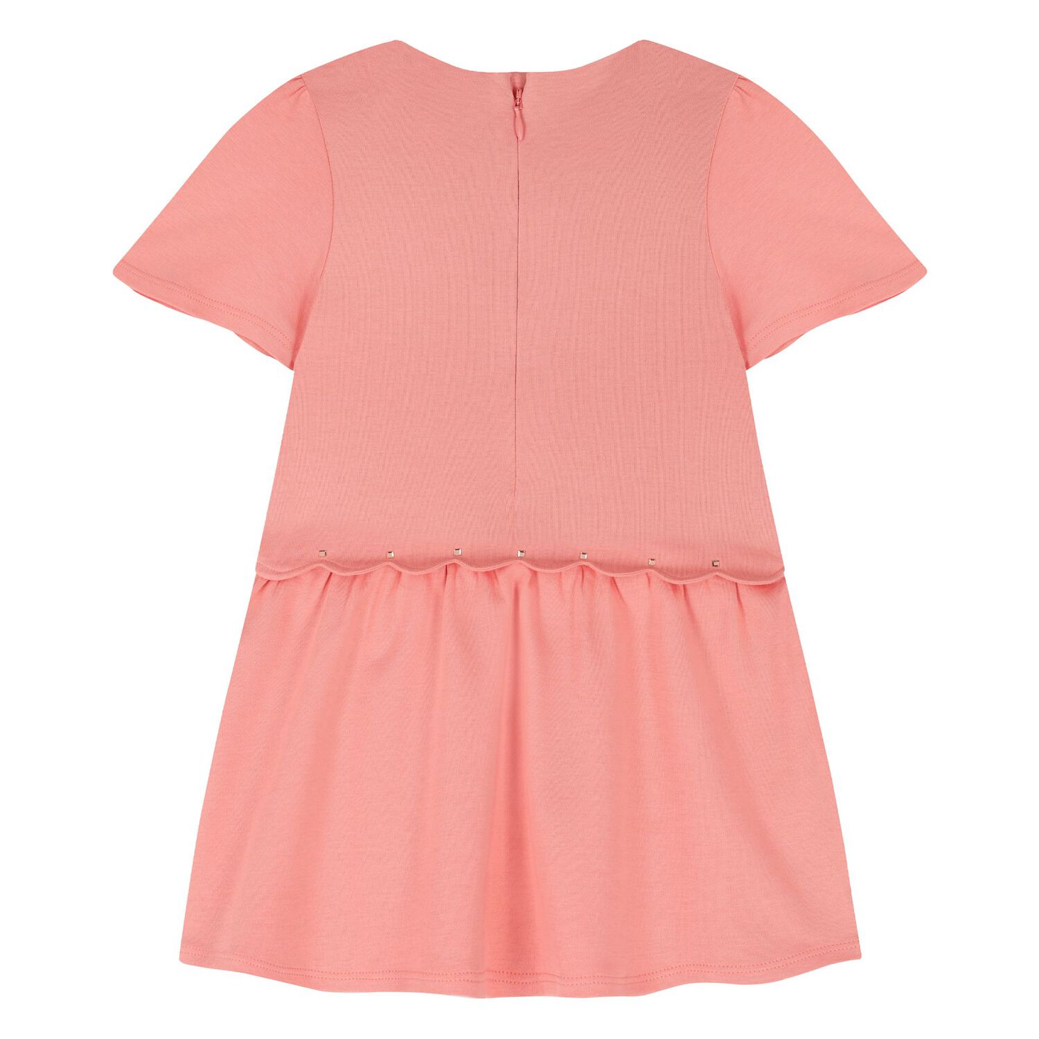 Younger Girls Pink Logo Dress, 2, hi-res