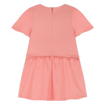 Younger Girls Pink Logo Dress