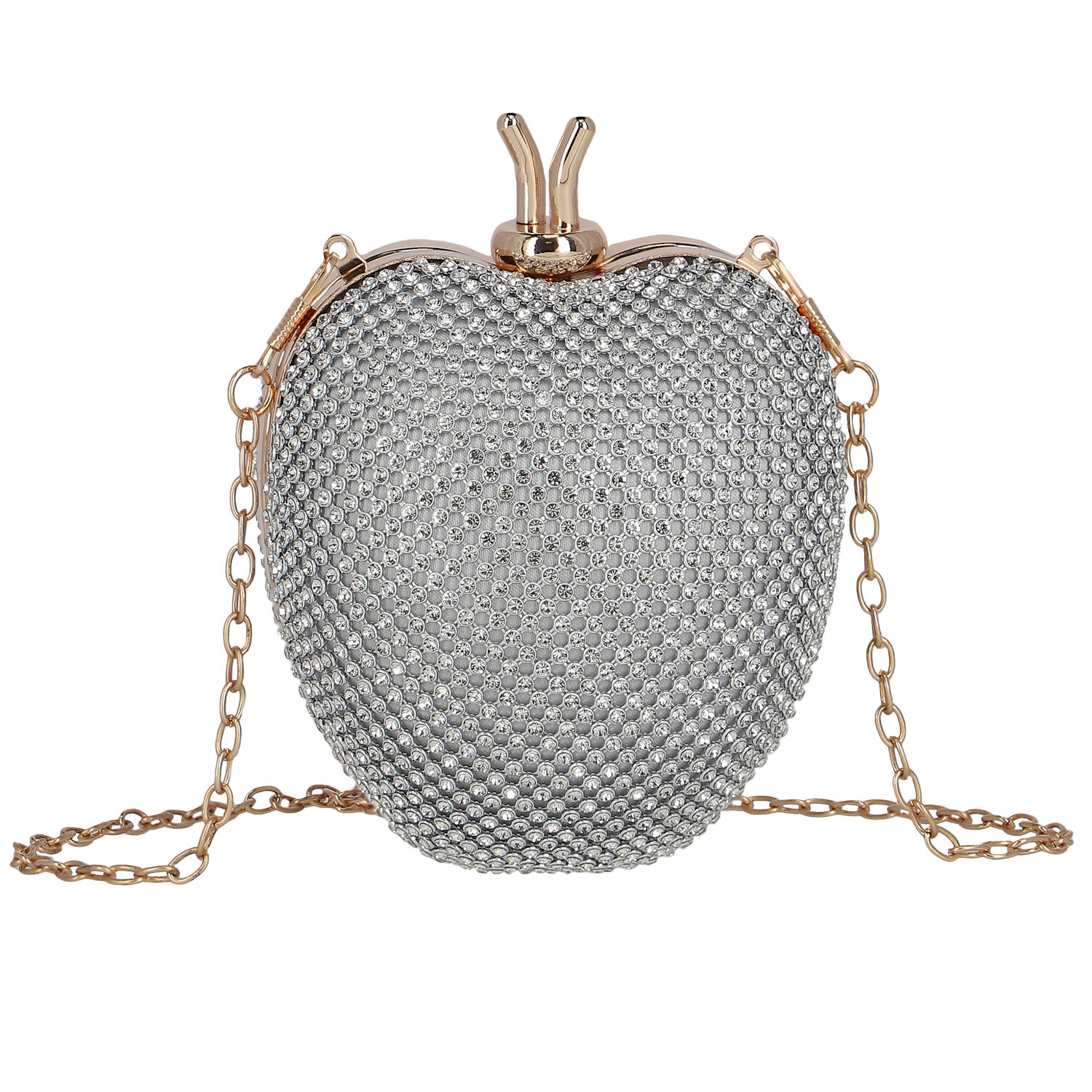 Girls Silver & Gold Embellished Satin Bag, 2, hi-res image number null