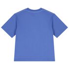 Boys Blue Logo T-Shirt, 1, hi-res