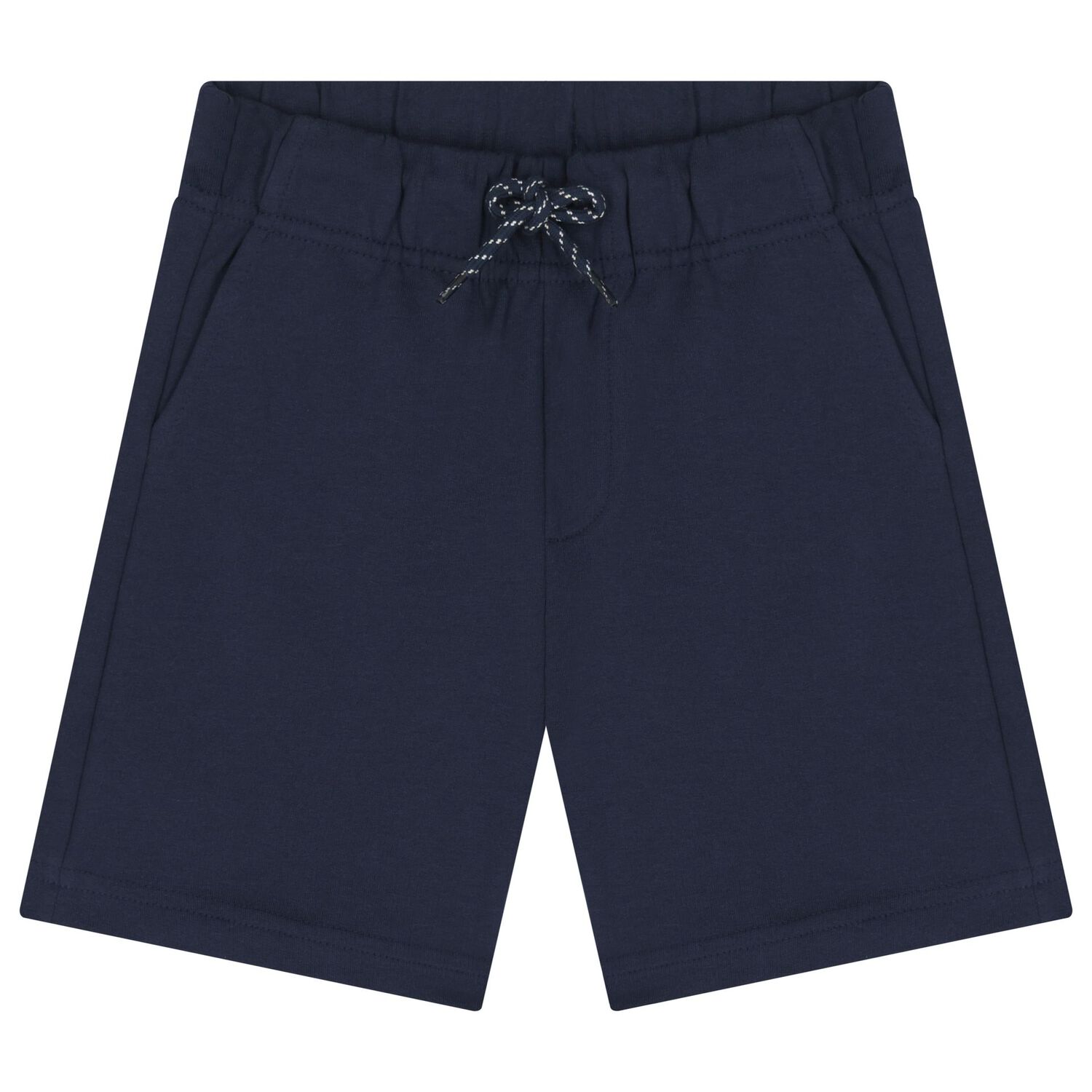 Boys White & Navy Blue Short Set, 1, hi-res