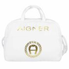 White & Gold Baby Changing Bag, 1, hi-res