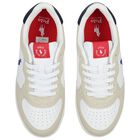 Boys White & Beige Logo Trainers, 1, hi-res