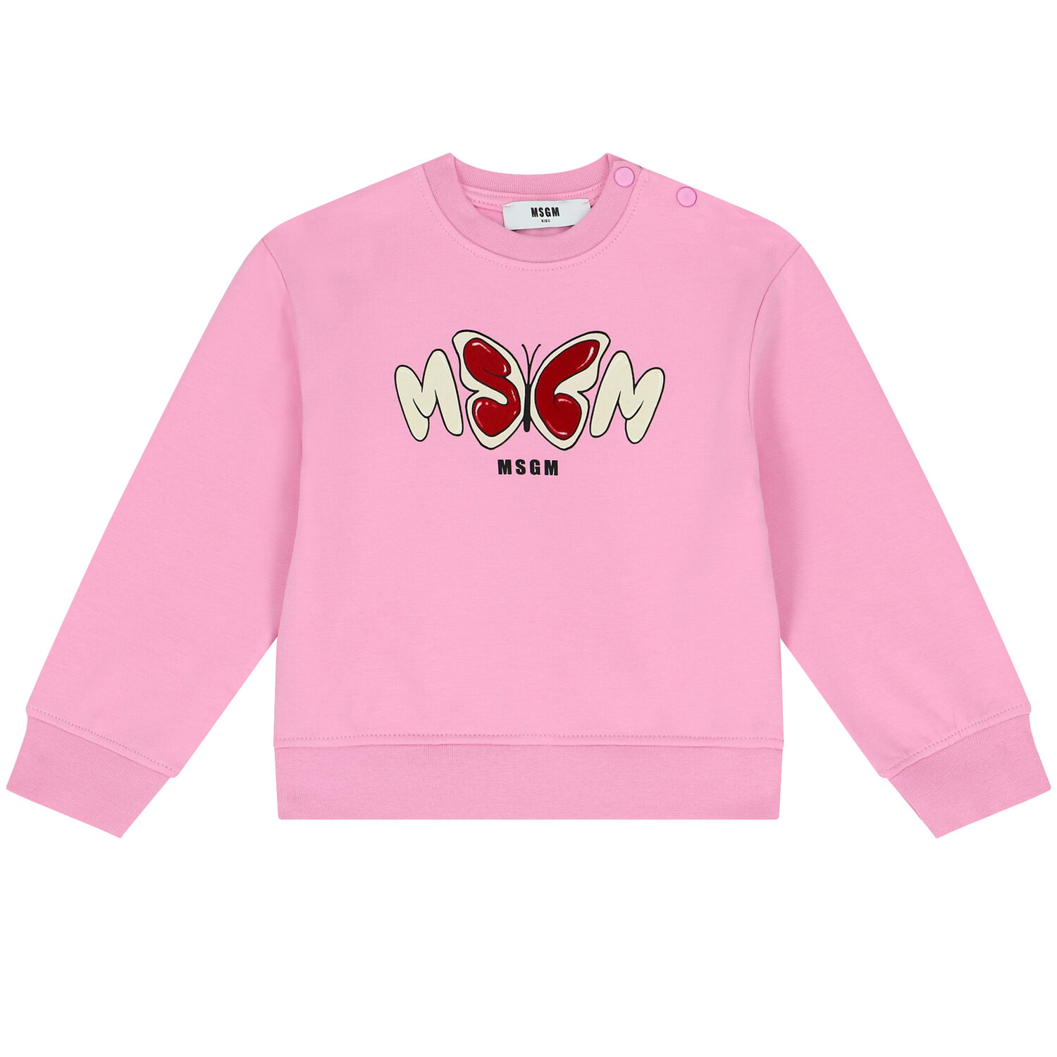 Younger Girls Pink Logo Tracksuit, 1, hi-res