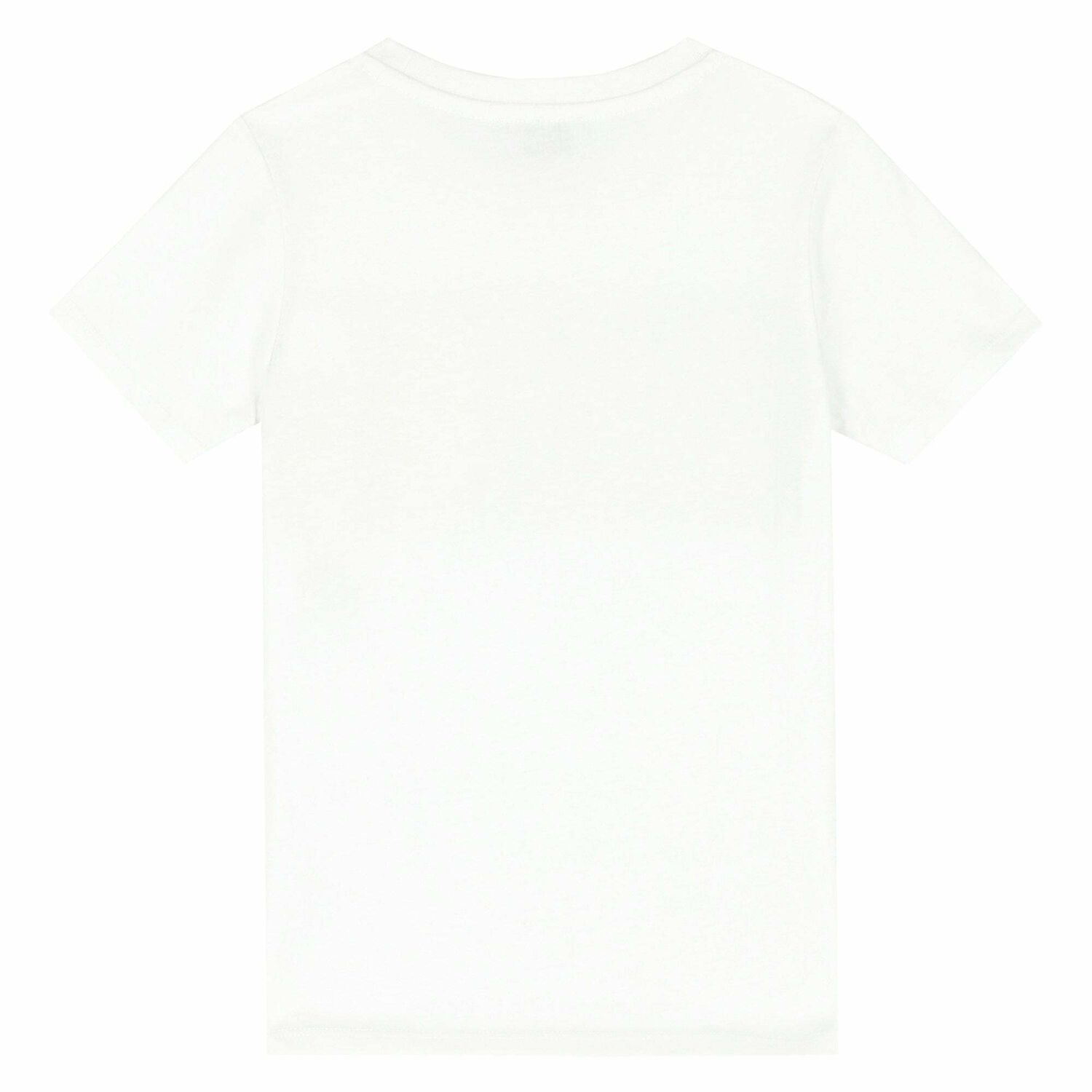 Boys White Logo Printed T-shirt, 1, hi-res